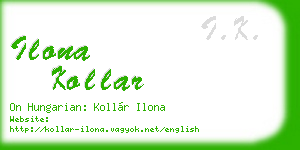 ilona kollar business card